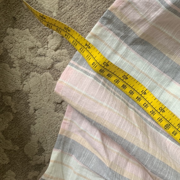 Madison Grey Striped Ruffle Dress cotton summer Sunday size XL boho - Picture 15 of 15